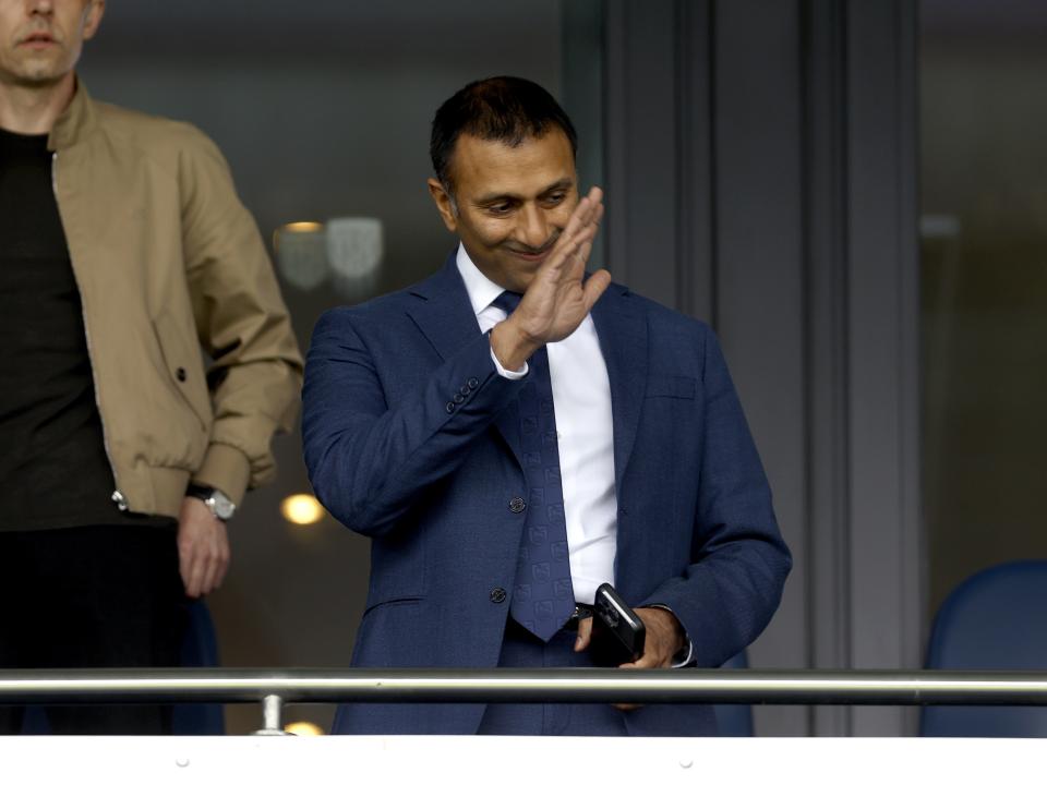 Shilen Patel waving to WBA fans