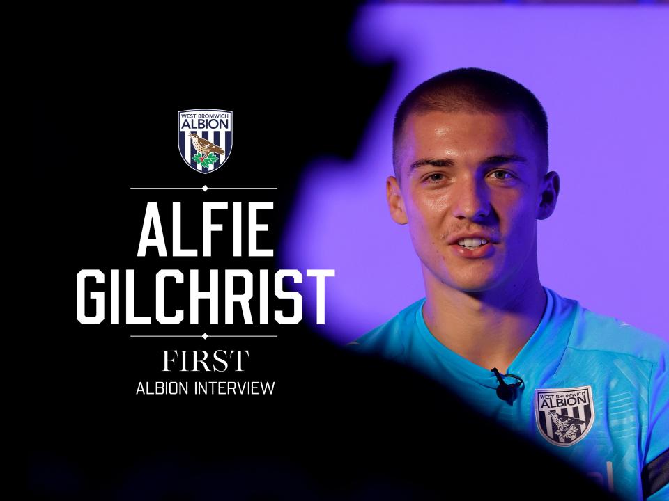 Alfie Gilchrist is interviewed by WBA TV