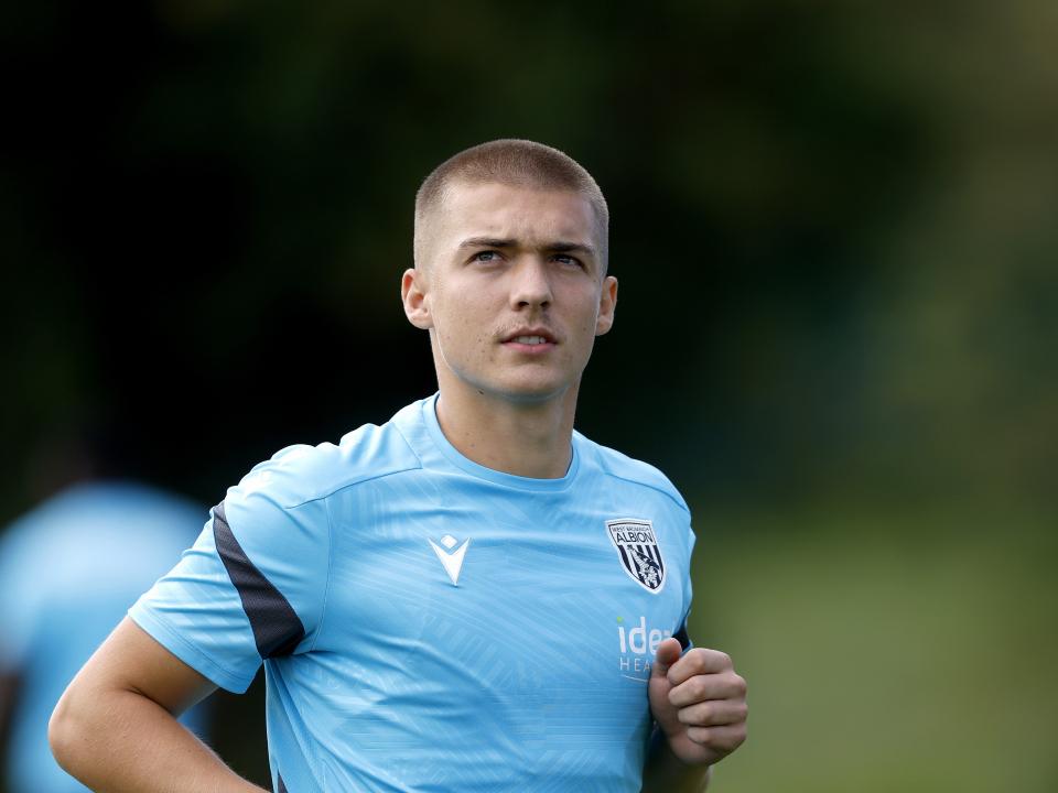 Alfie Gilchrist during training 