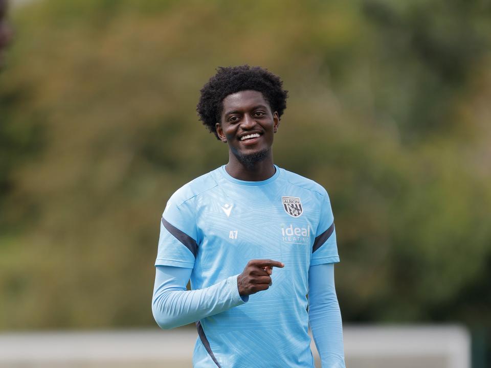 Michael Parker smiling during a training session