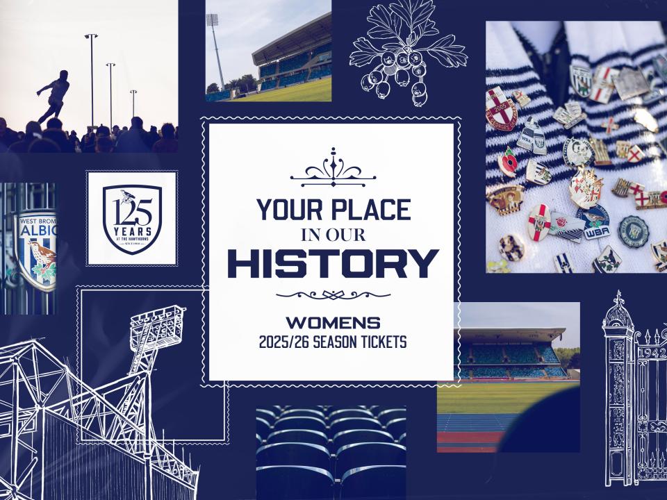 Your Place in Our History | Women's 2025/26 Season Tickets
