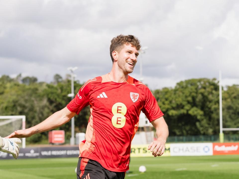 Chris Mepham in action for Wales (Photo: FAW)