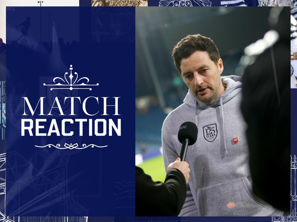 Ryan Mason is interviewed by WBA TV after the Leicester match