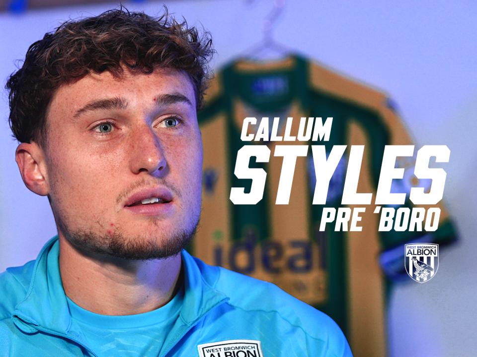 A photo of Callum Styles with a title 'Callum Styles pre 'Boro'