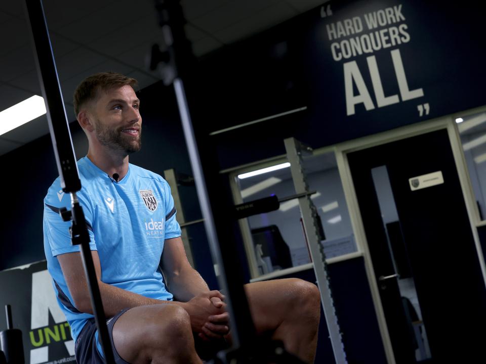 Charlie Taylor sat in the gym speaking to WBA TV