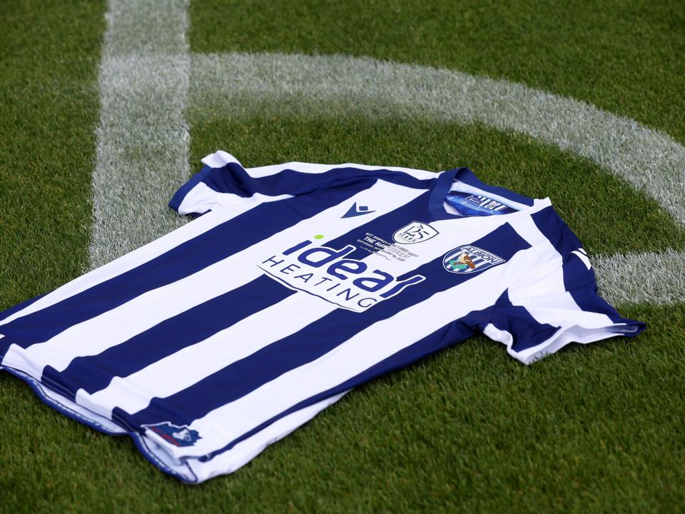 A shirt for The Hawthorns' 125th-anniversary fixture between Albion and Derby County.
