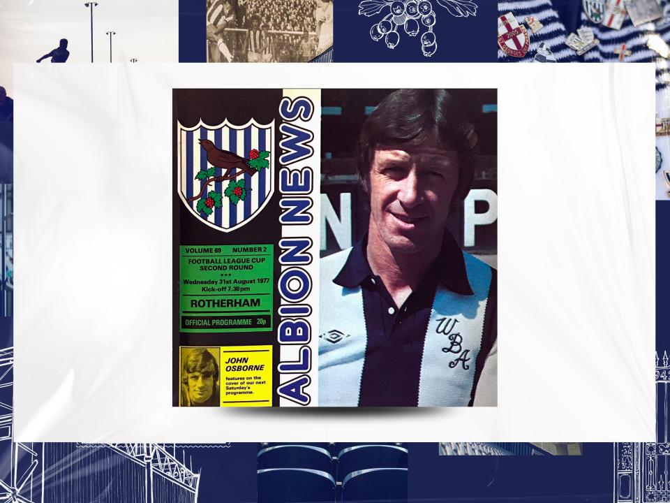 Albion News WBA v Rotherham 31st August 1977