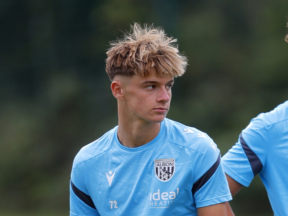 A photo of Albion U18 attacker Harry French in training gear