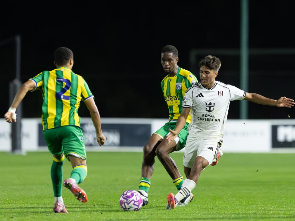 general action between Fulham and WBA's PL2 team