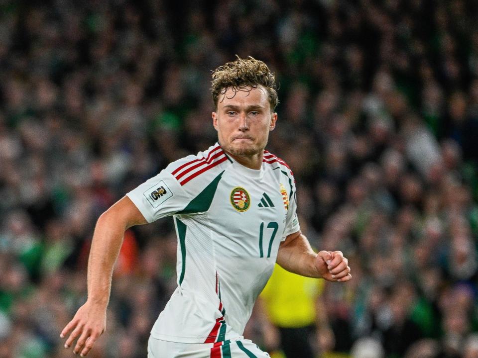 Callum Styles in action for Hungary in Ireland