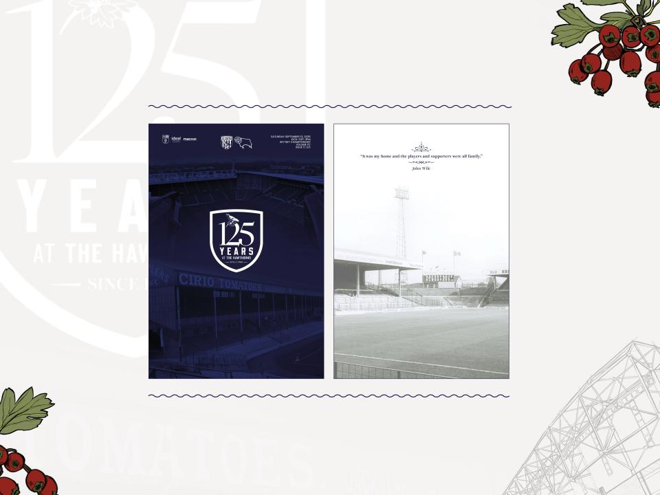 A photo of the 125th anniversary special edition front cover of the club's official programme, Albion News 