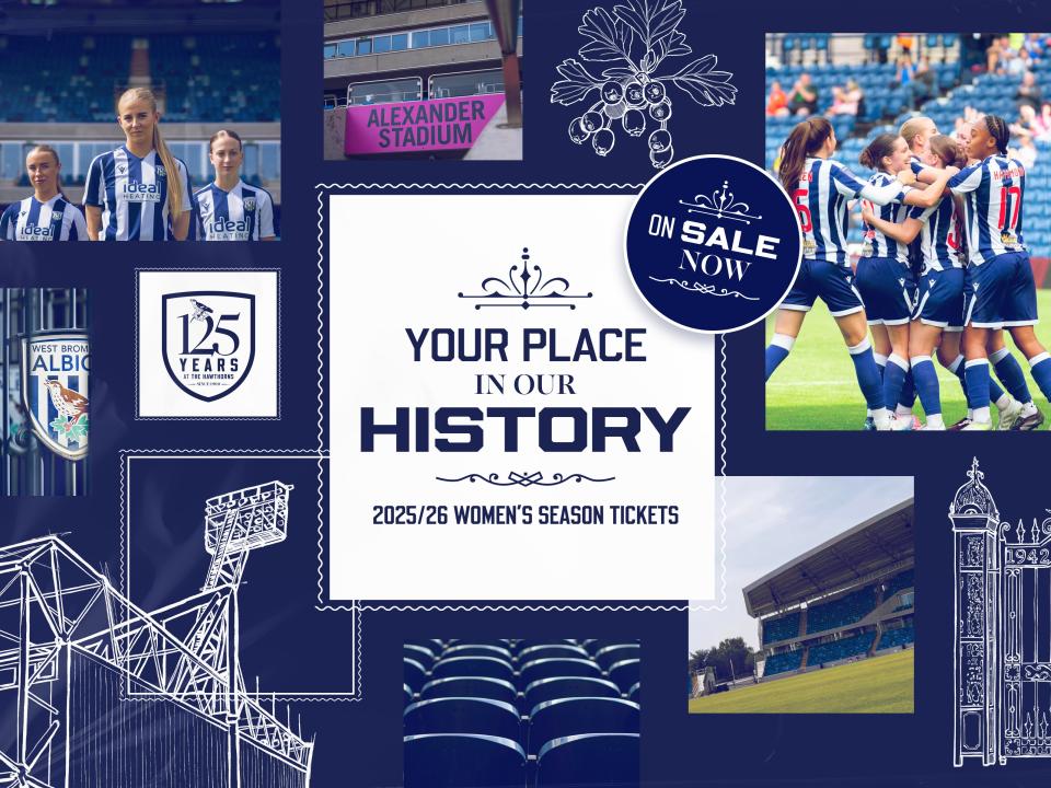 A graphic displaying information for women's season tickets