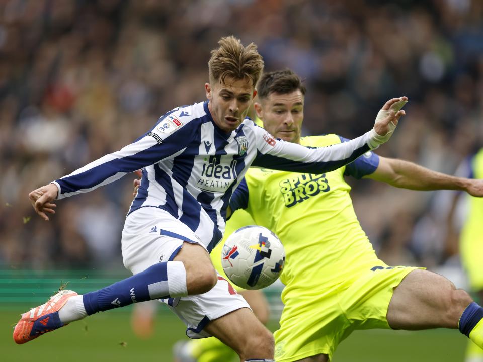 Isaac Price on the ball against Preston 