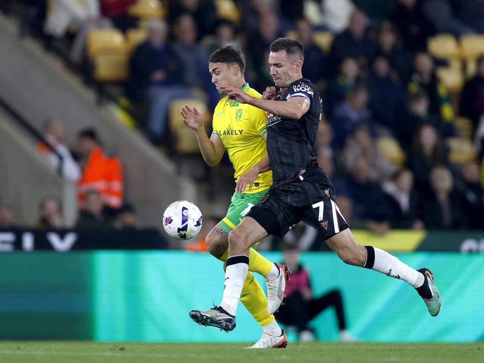 Jed Wallace in action against Norwich 