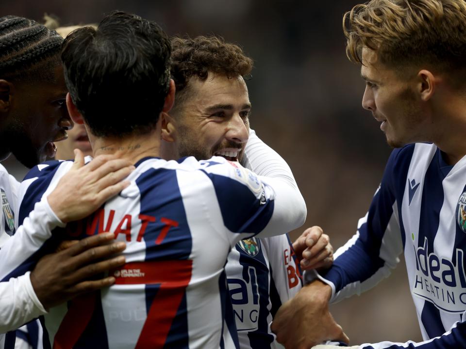 Mikey Johnston celebrates scoring against PNE with team-mates