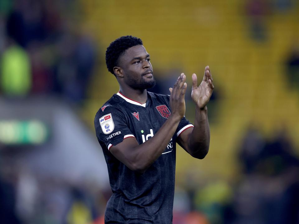 Josh Maja applauds WBA fans after beating Norwich