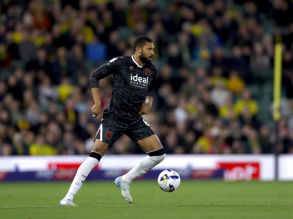 George Campbell on the ball against Norwich 