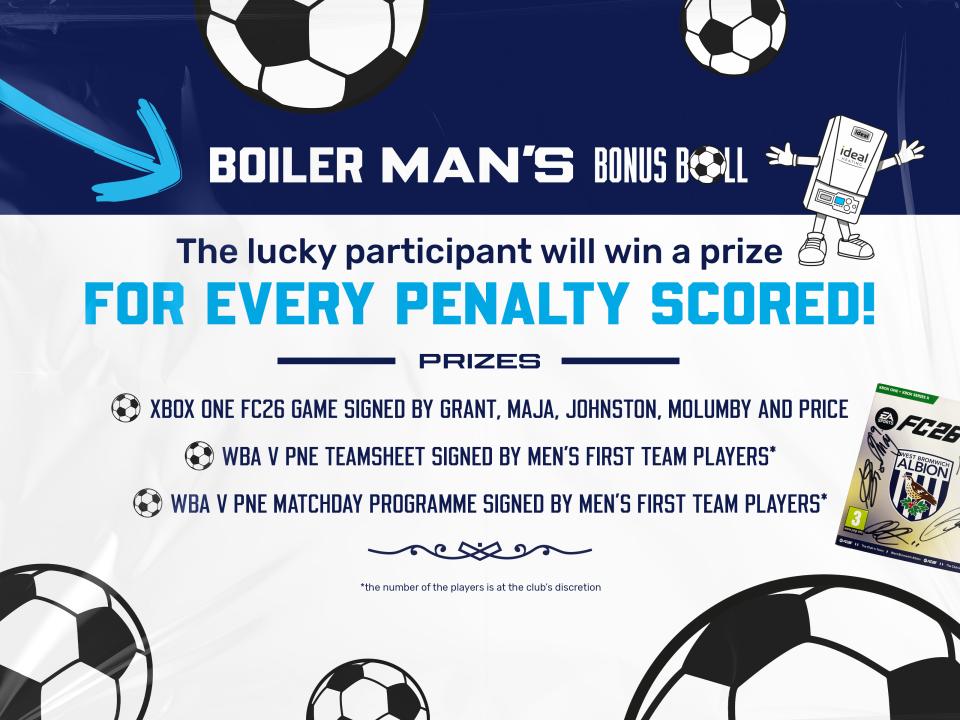 Boilerman Bonus Ball WBA v PNE