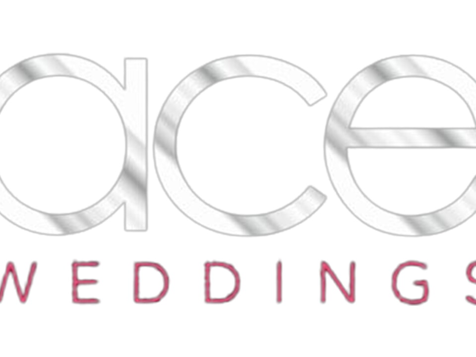 Ace Weddings' logo.
