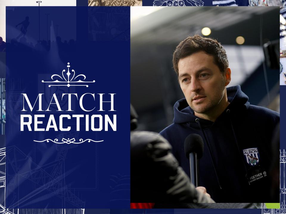Ryan Mason is interviewed by WBA TV after the win over Preston 