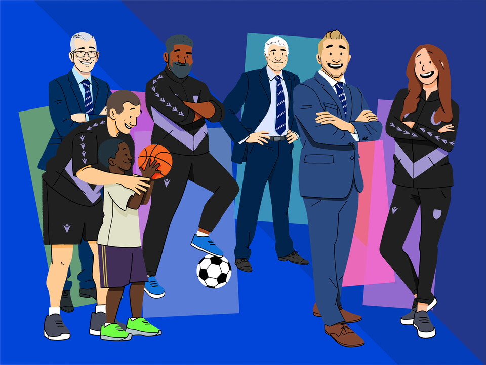 Illustrated characters