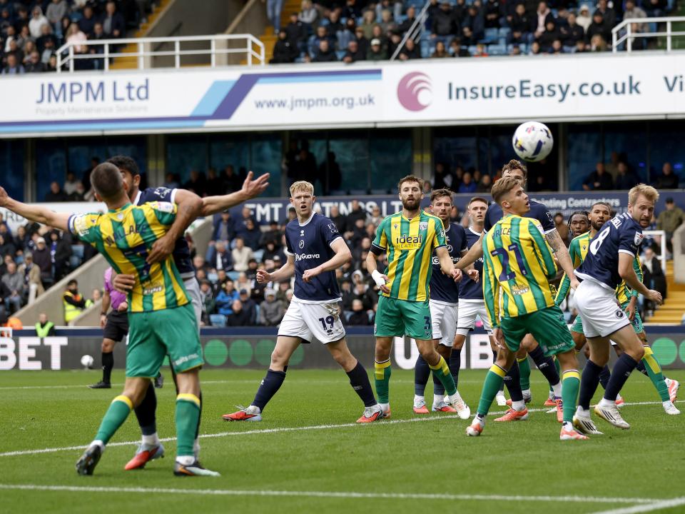 An image of Albion playing against Millwall