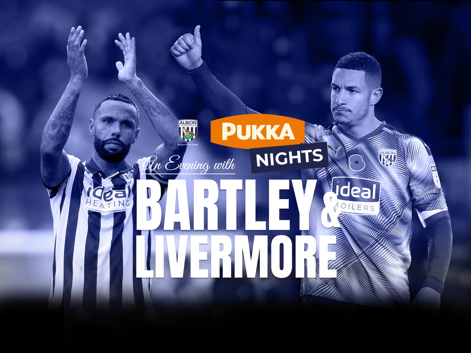 Bartley applauding and Livermore giving the thumbs up, with Pukka Nights Branding and title.