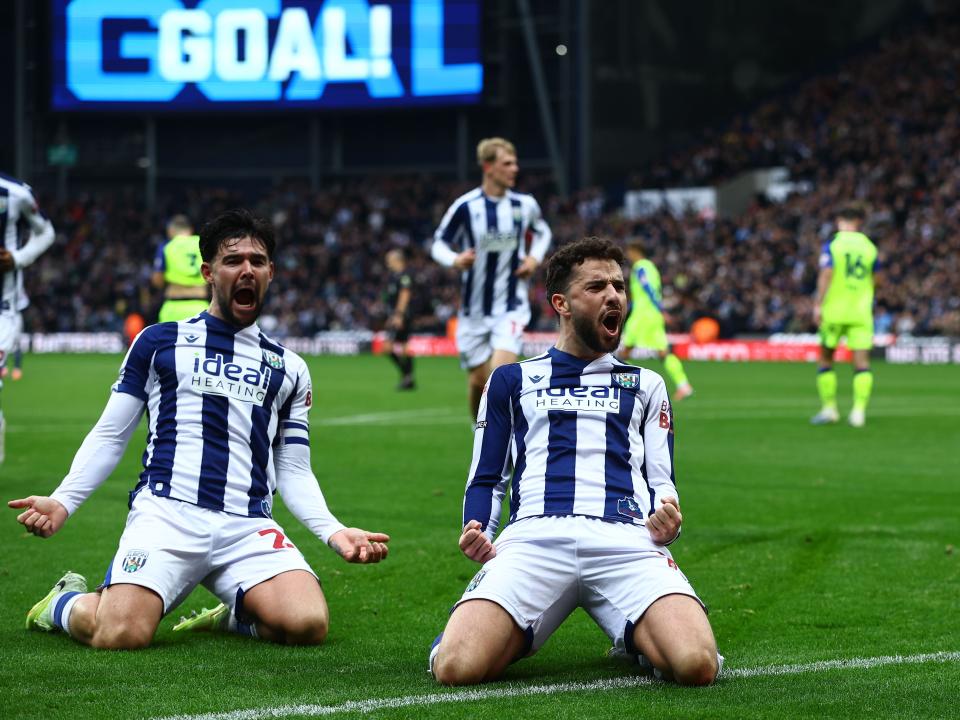 Mikey Johnston celebrates scoring against PNE