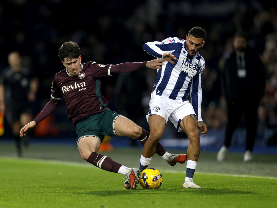 Karlan Grant in action against Swansea