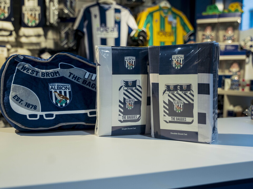 A general photo of the Albion Alcove club shop in West Bromwich