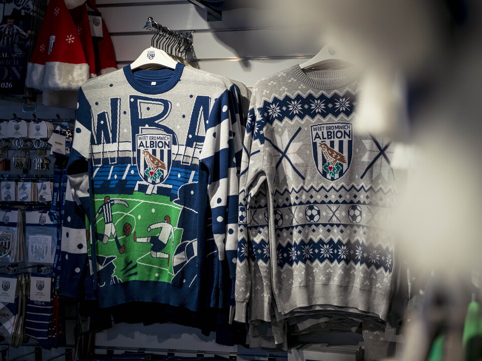 A general photo of the Albion Alcove club shop in West Bromwich