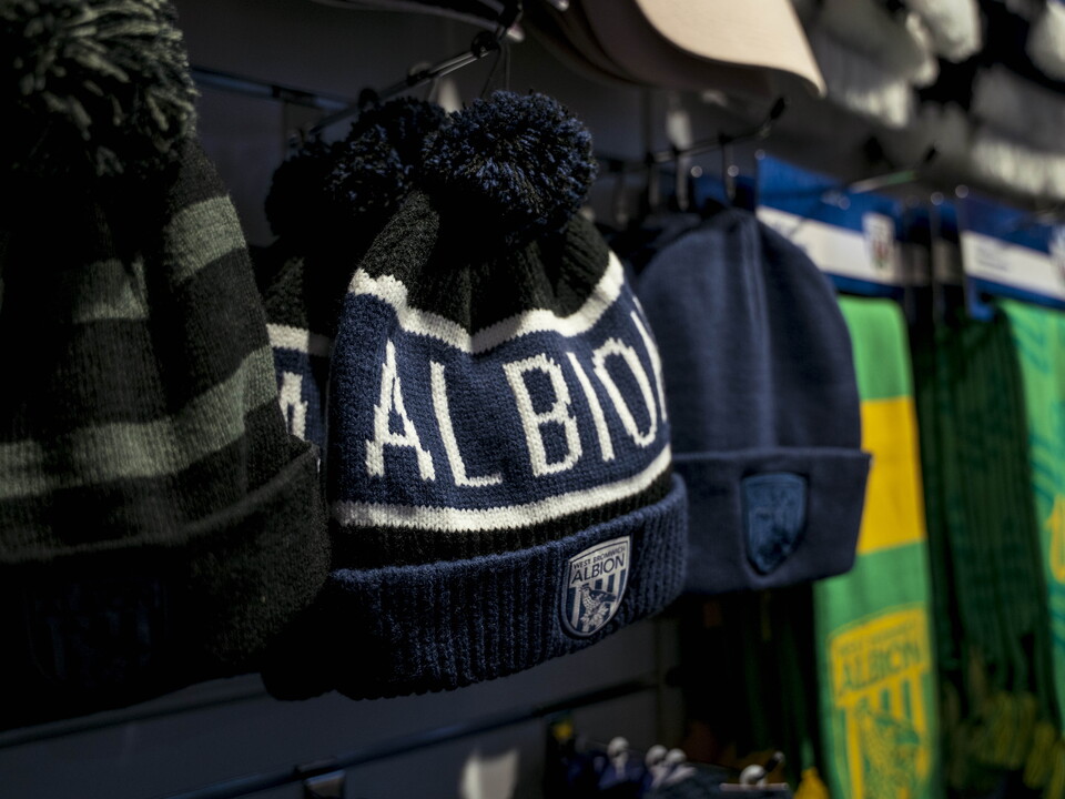 A general photo of the Albion Alcove club shop in West Bromwich
