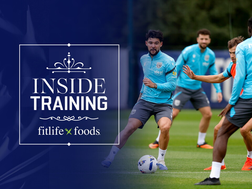 Inside Training graphic with an image of Alex Mowatt in training on