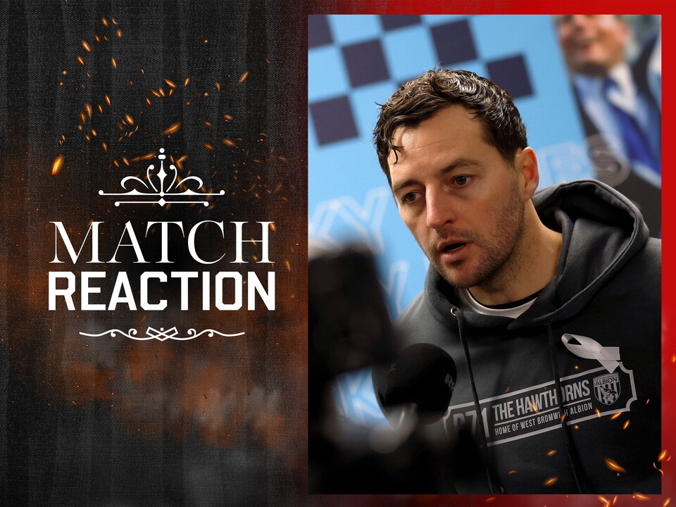 Ryan Mason is interviewed by WBA TV at Coventry 