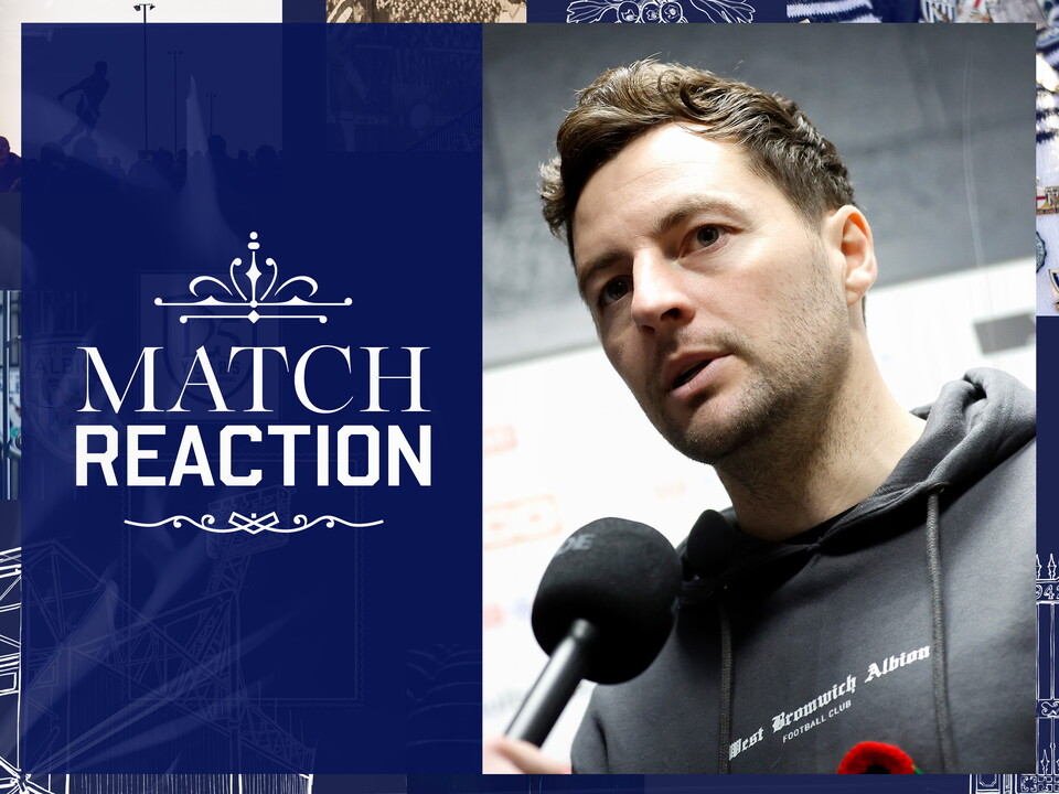 Ryan Mason is interviewed by WBA TV after WBA's draw against Sheffield Wednesday