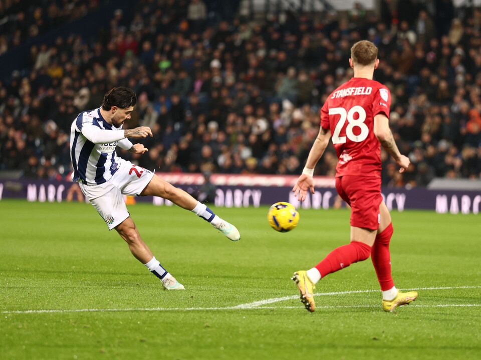 An image of Alex Mowatt's goal against Birmingham