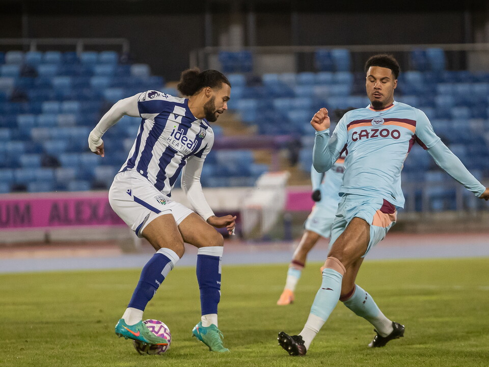 Jamal Mohammed in action against Brentford for Albion's PL2 team