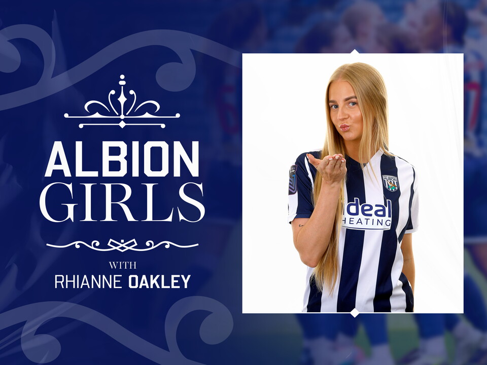 A graphic showing the Albion Girls featuring Rhianne Oakley.