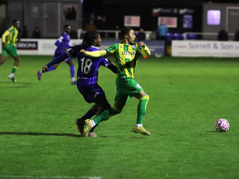 Deago Nelson in action against Wealdstone.