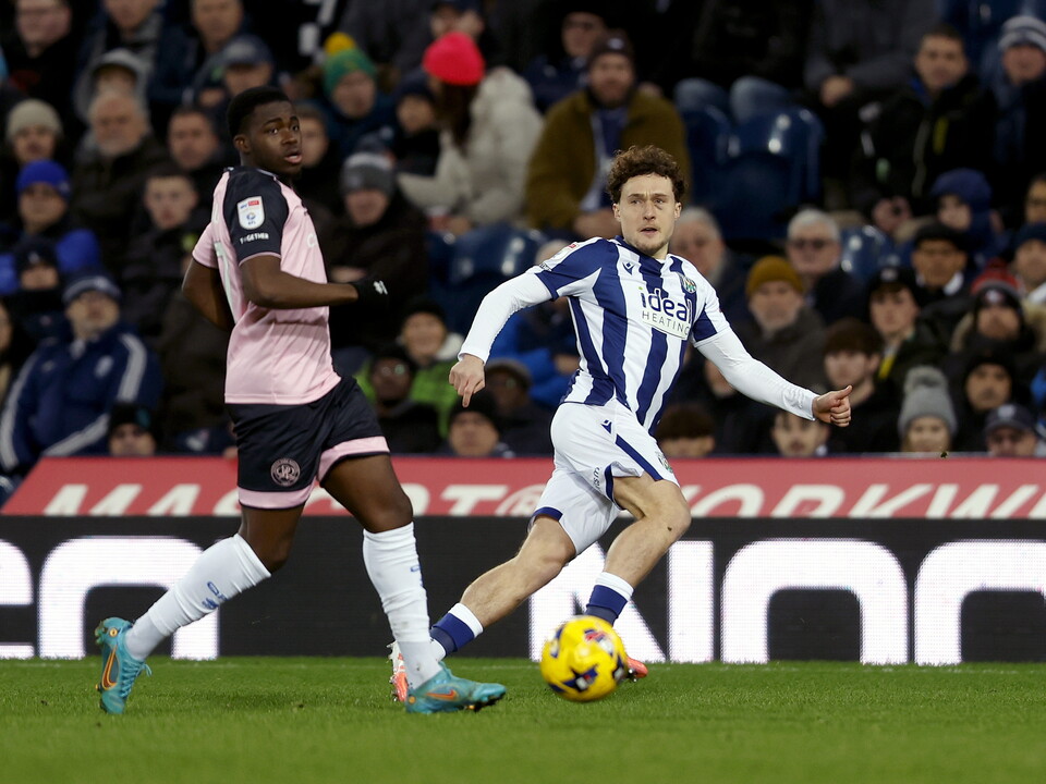 Callum Styles on the ball against QPR