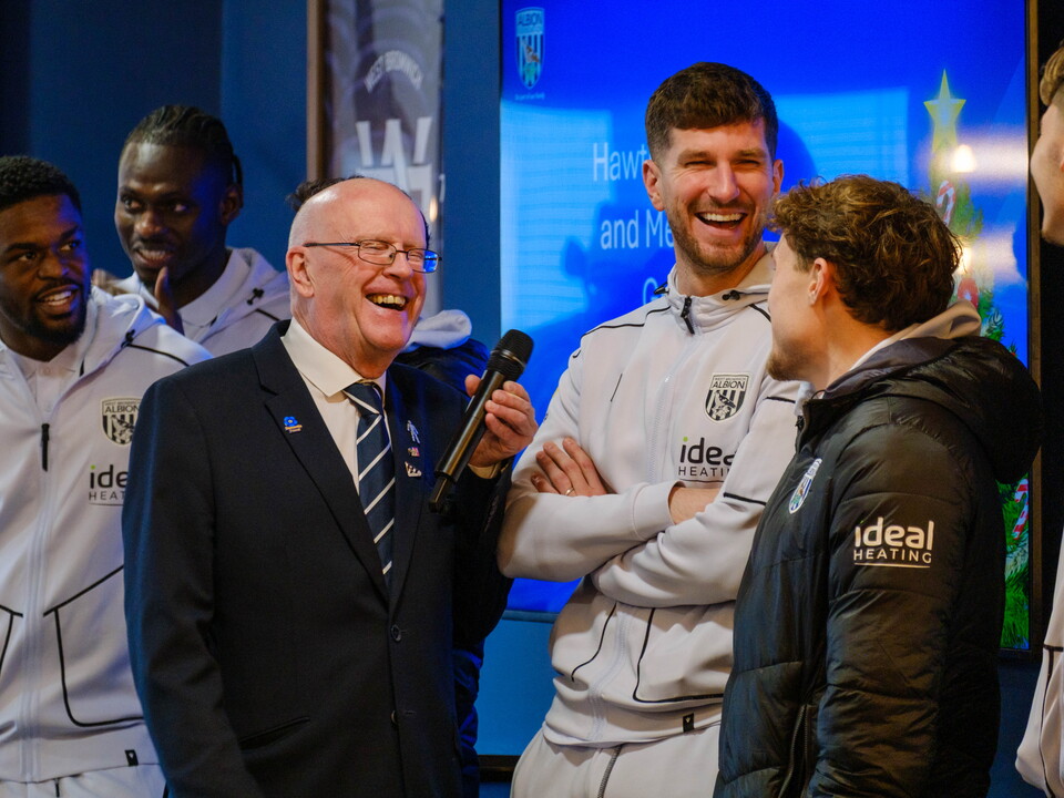 Jon Homer laughing with Styles & Mepham.