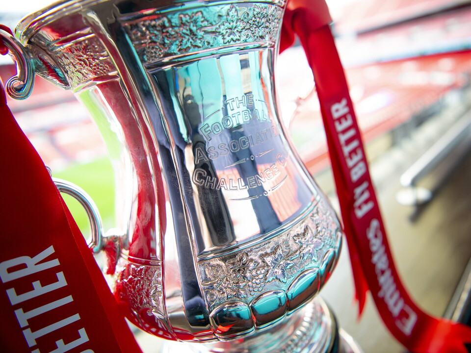 A general close up view of the FA Cup