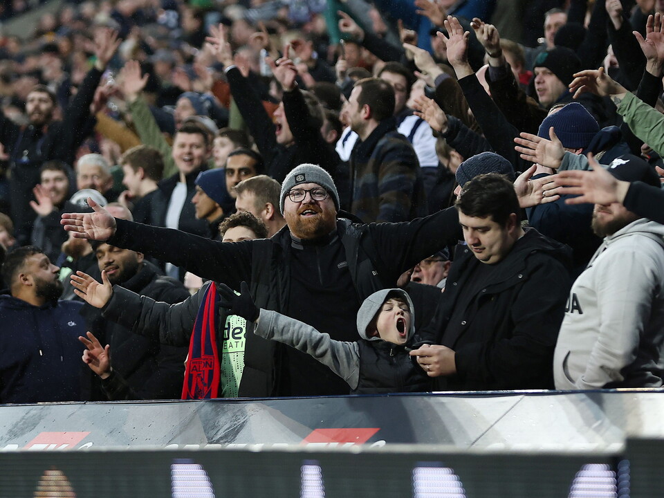 WBA fans cheering at a game 