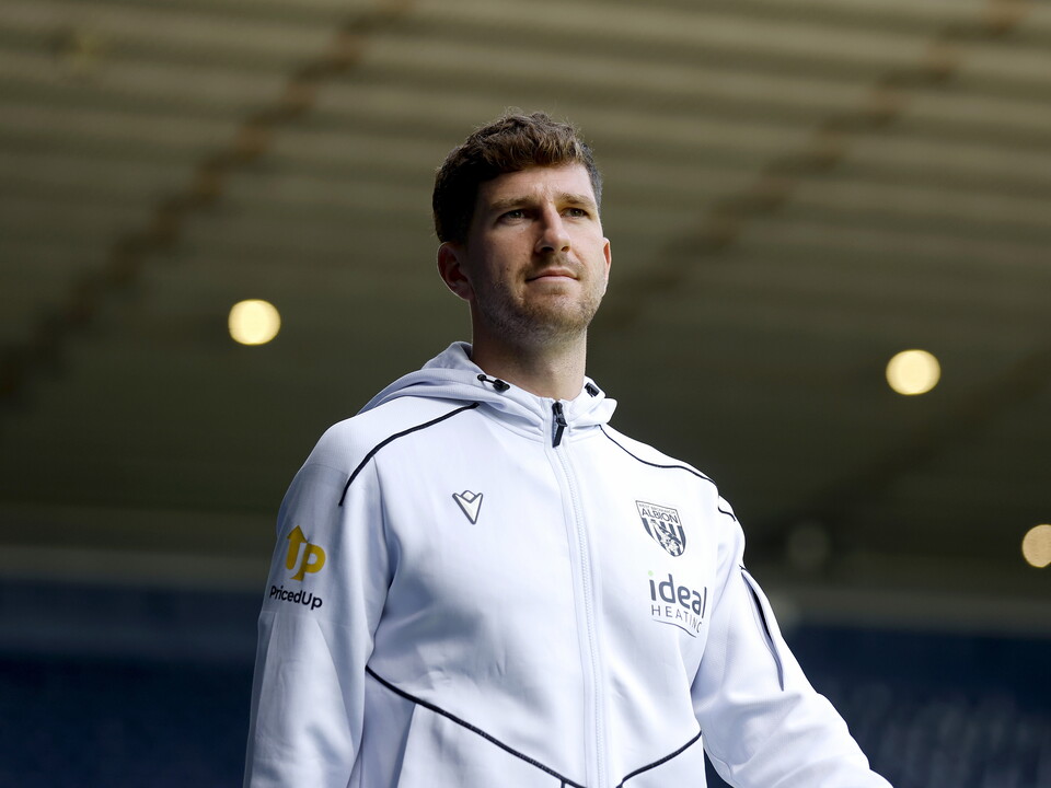 Chris Mepham arriving at The Hawthorns.
