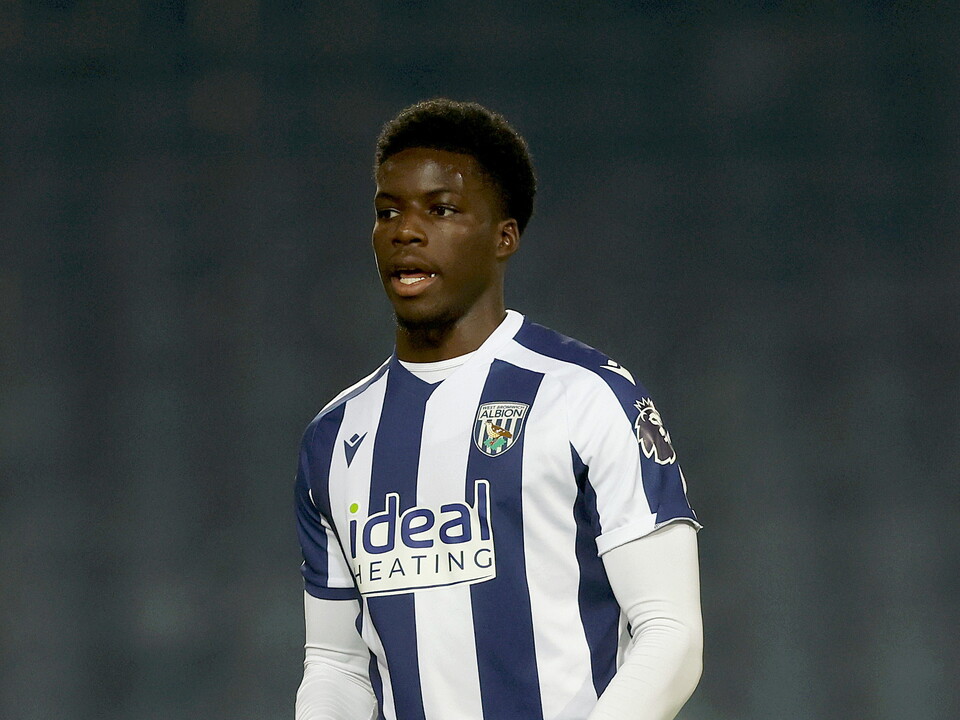 Mo Diomande in action for WBA's PL2 team