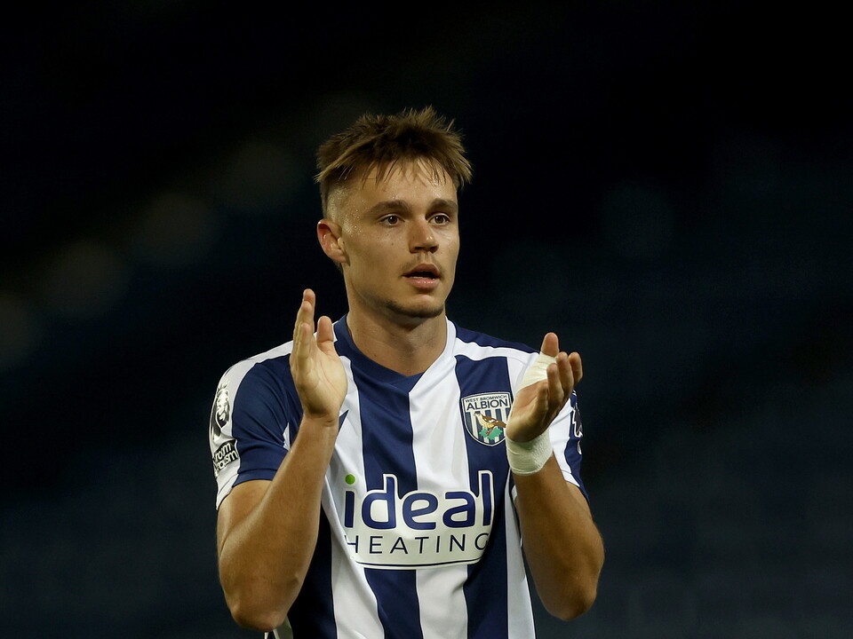 A photo of Albion U21 defender Evan Humphries