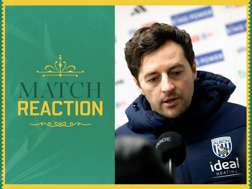 Ryan Mason is interviewed after Albion's defeat to Leicester 