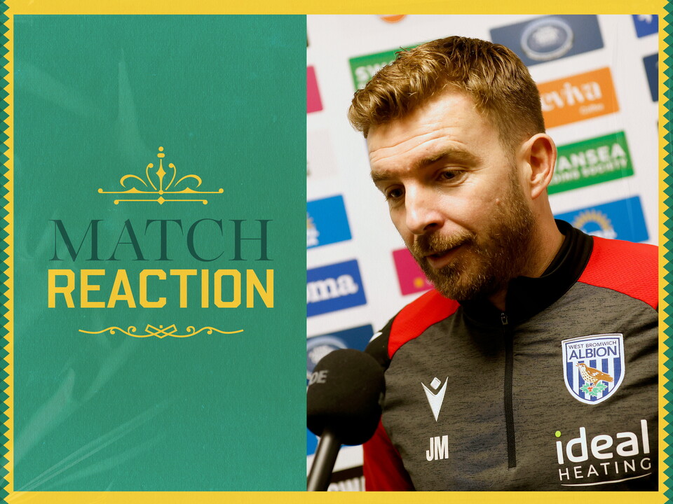 James Morrison is interviewed after Albion's win at Swansea