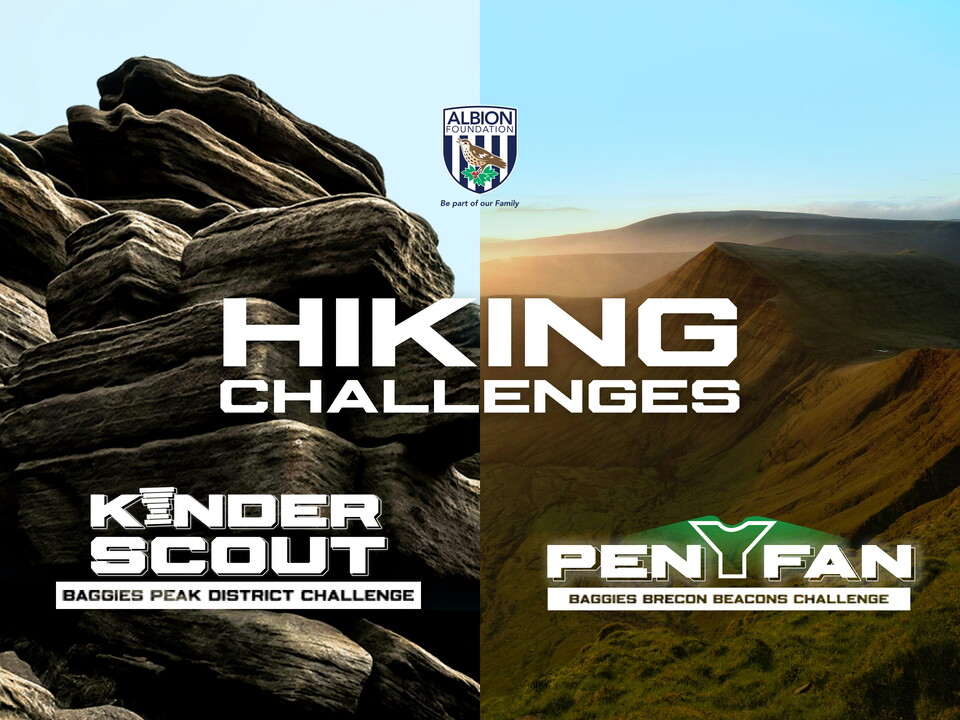 Split image of Jacob's Ladder at Kinder Scout and view of Pen Y Fan with challenge text