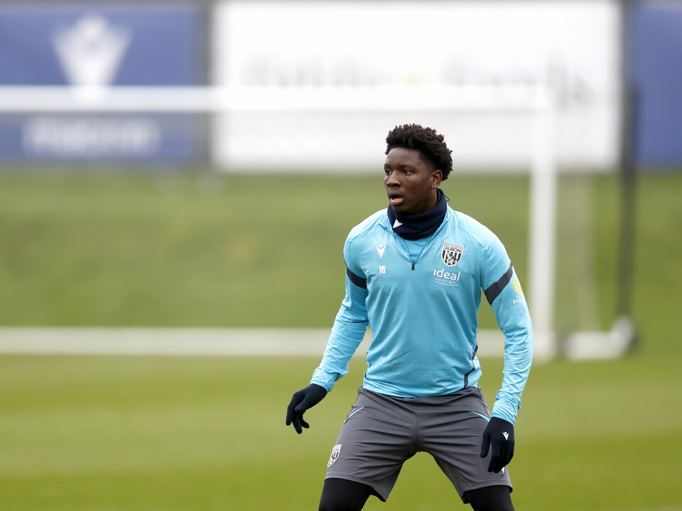 Jamaldeen Jimoh-Aloba in action during a training session